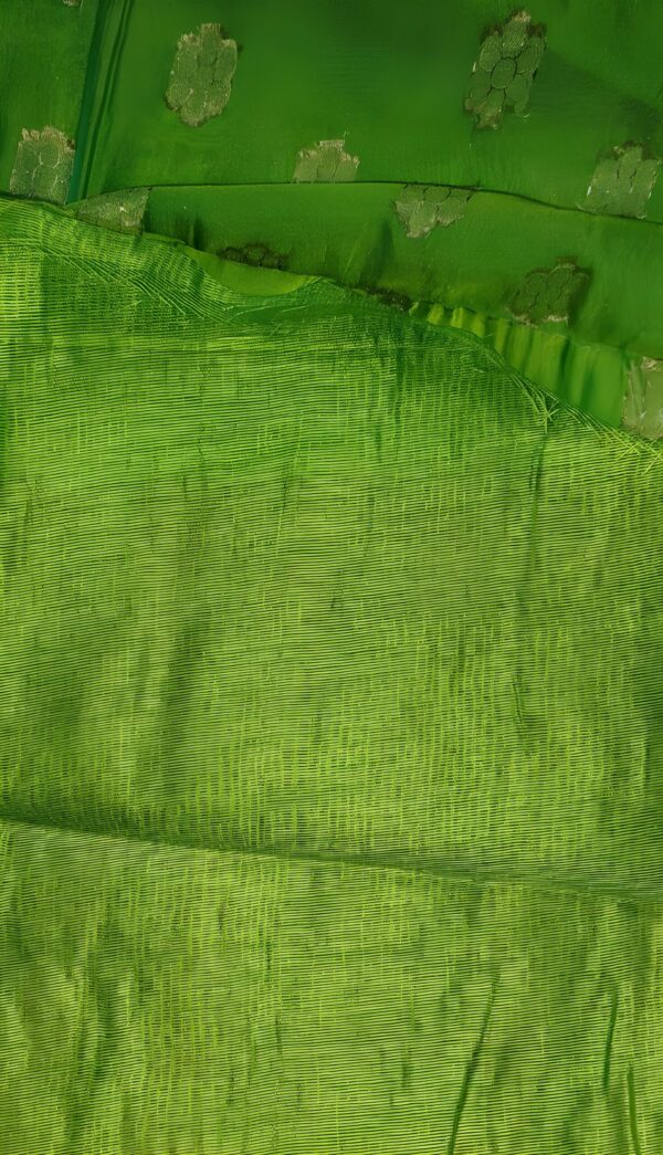 Saree Printed Anokhi. Green Saree. - Image 6