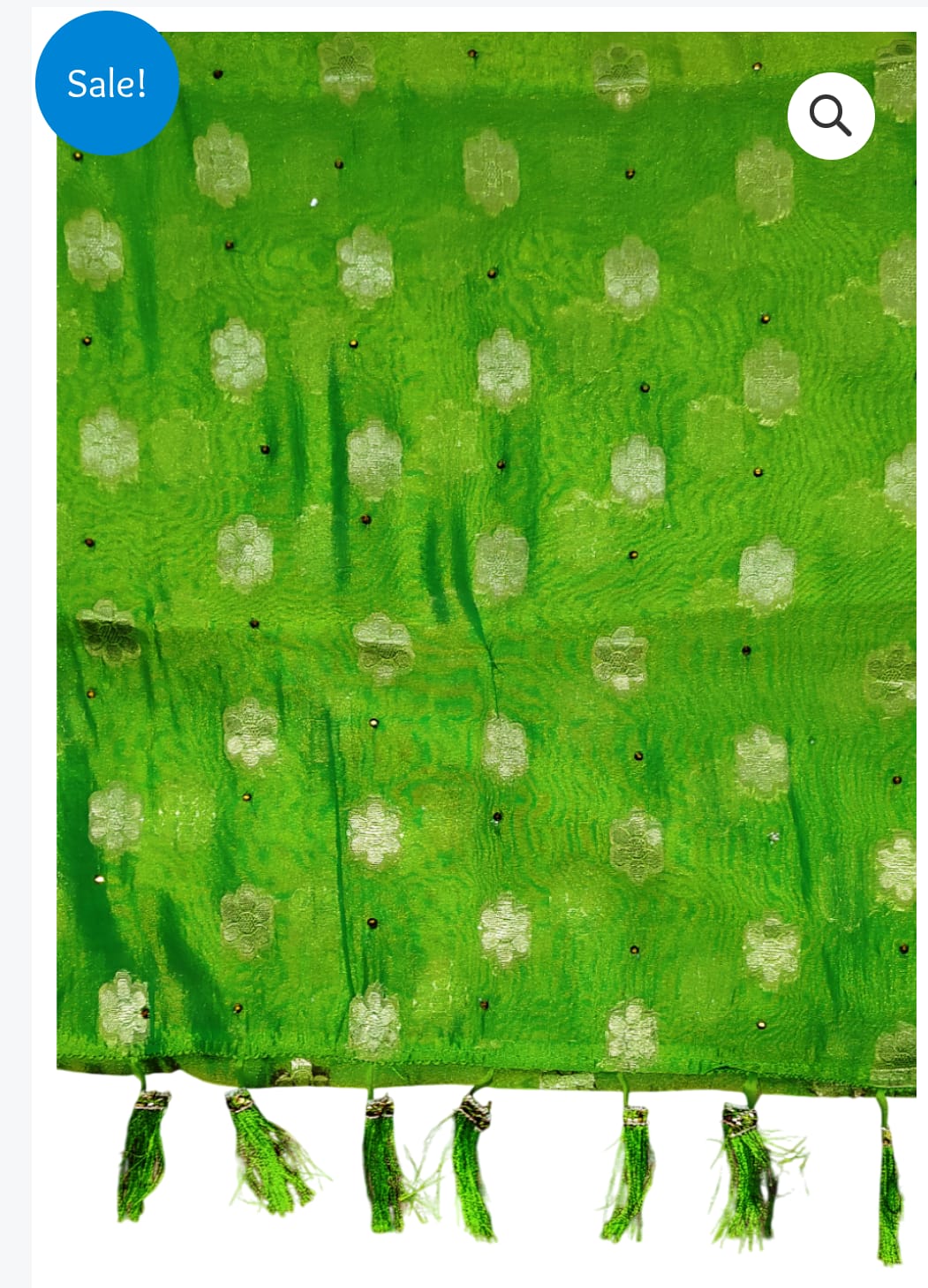 Saree Printed Anokhi, Green Saree, Printed Sari, Saree Sale. - Image 10