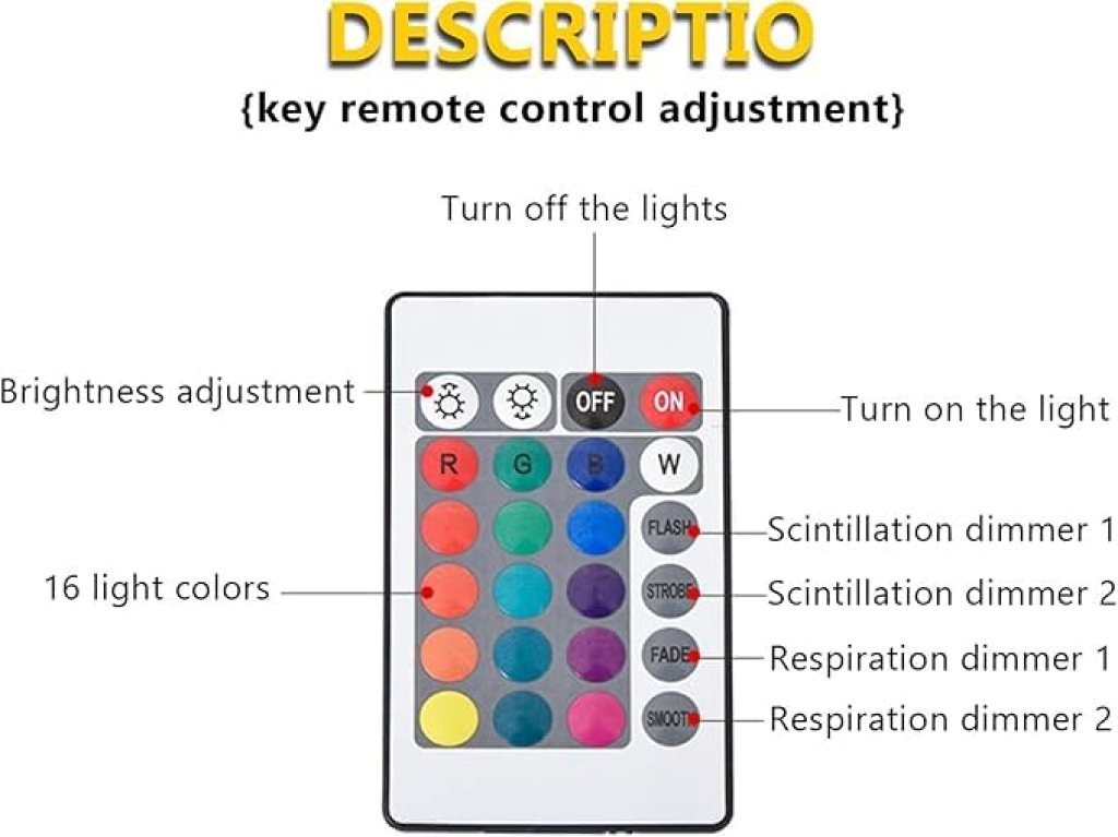 Night Lamp, Romantic Projector Warm Ocean Wave Water Sixteen LED Night Light Projector 3D Water Wave Effect, Remote Control. Table Lamp for Home Décor, Bedroom & Gift, Multicolor Light (Cube Shape). - Image 5