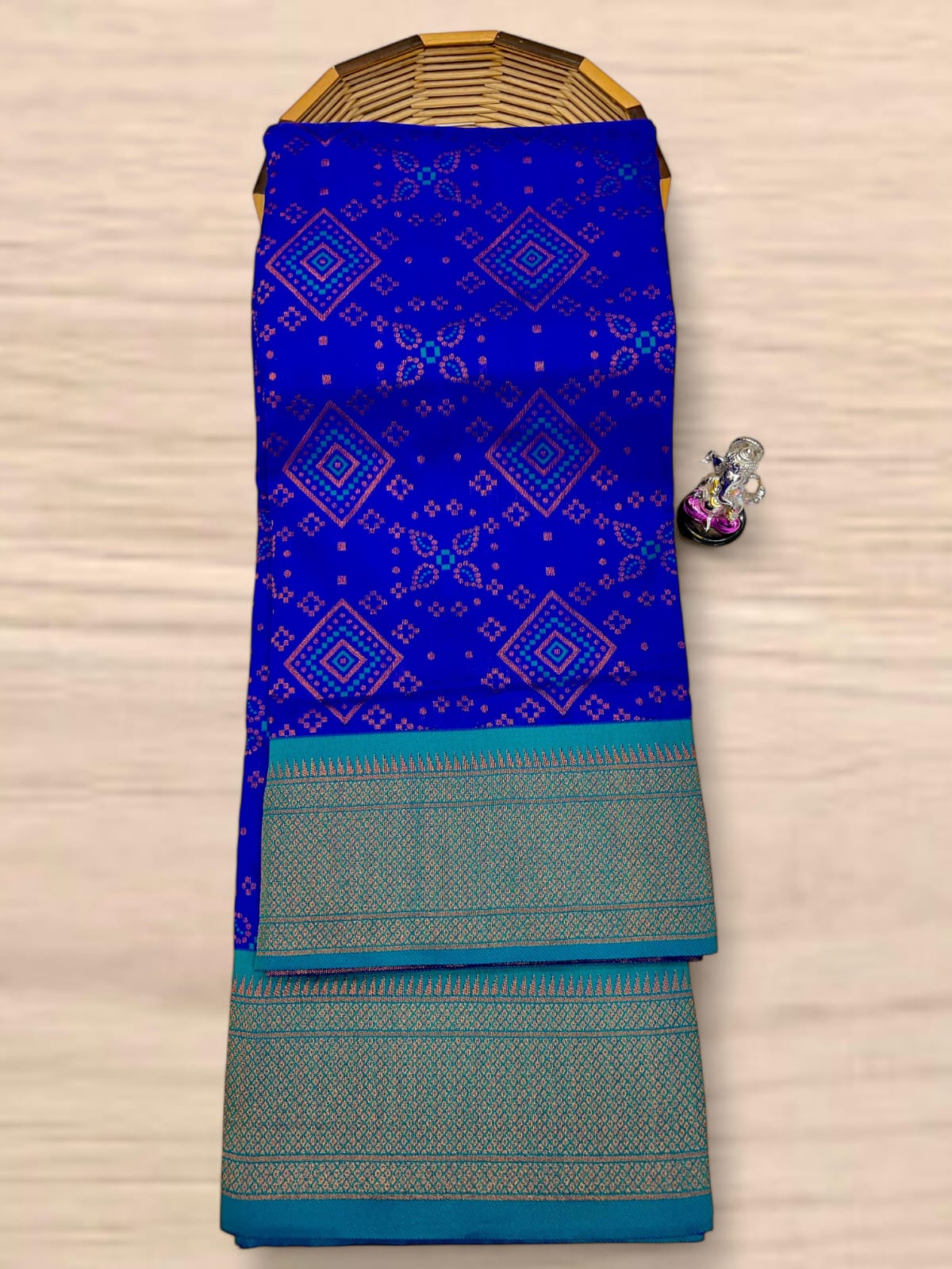 New Bandhani Paithani Saree, #बांधणी पैठणी साडी# - Image 9