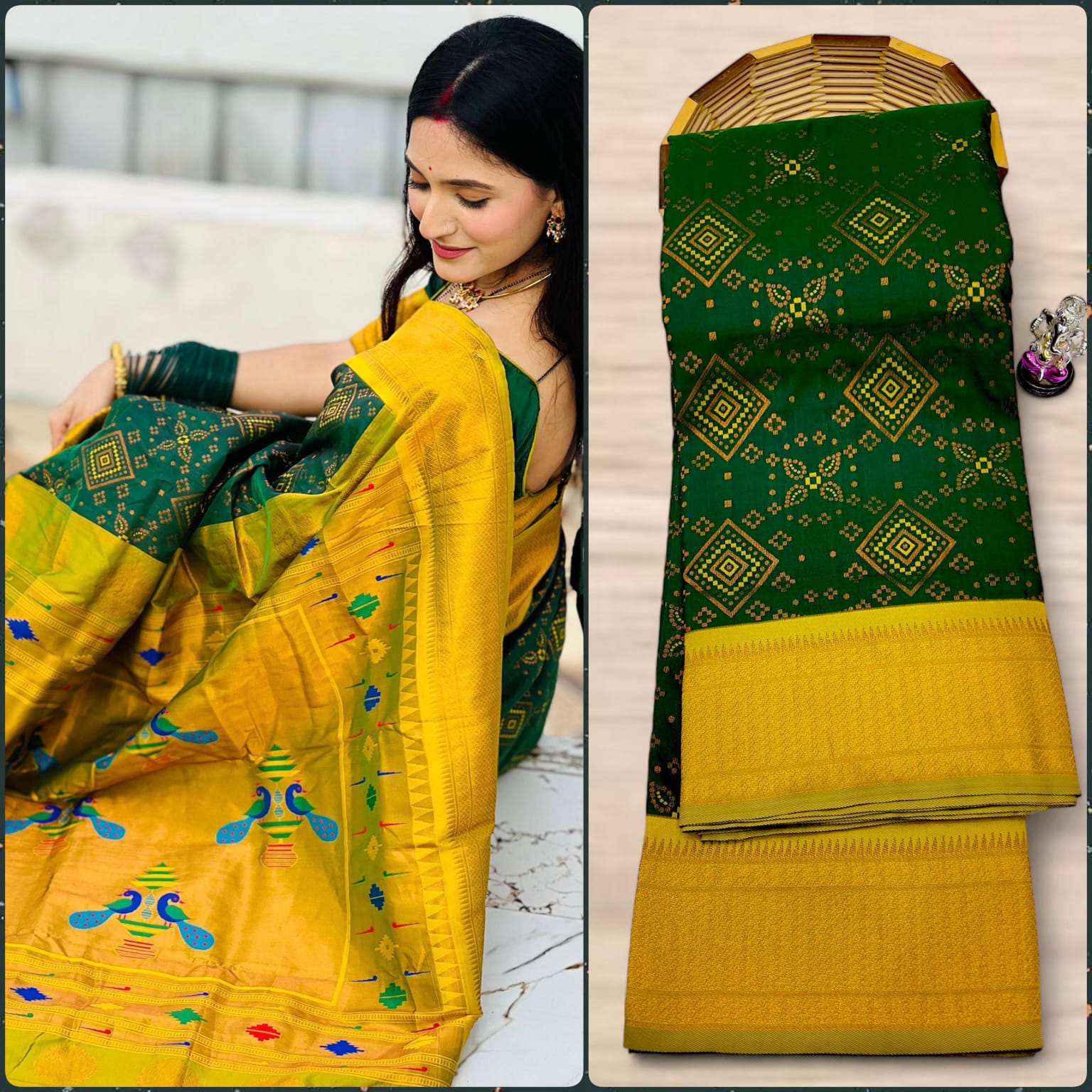 New Bandhani Paithani Saree, #बांधणी पैठणी साडी#