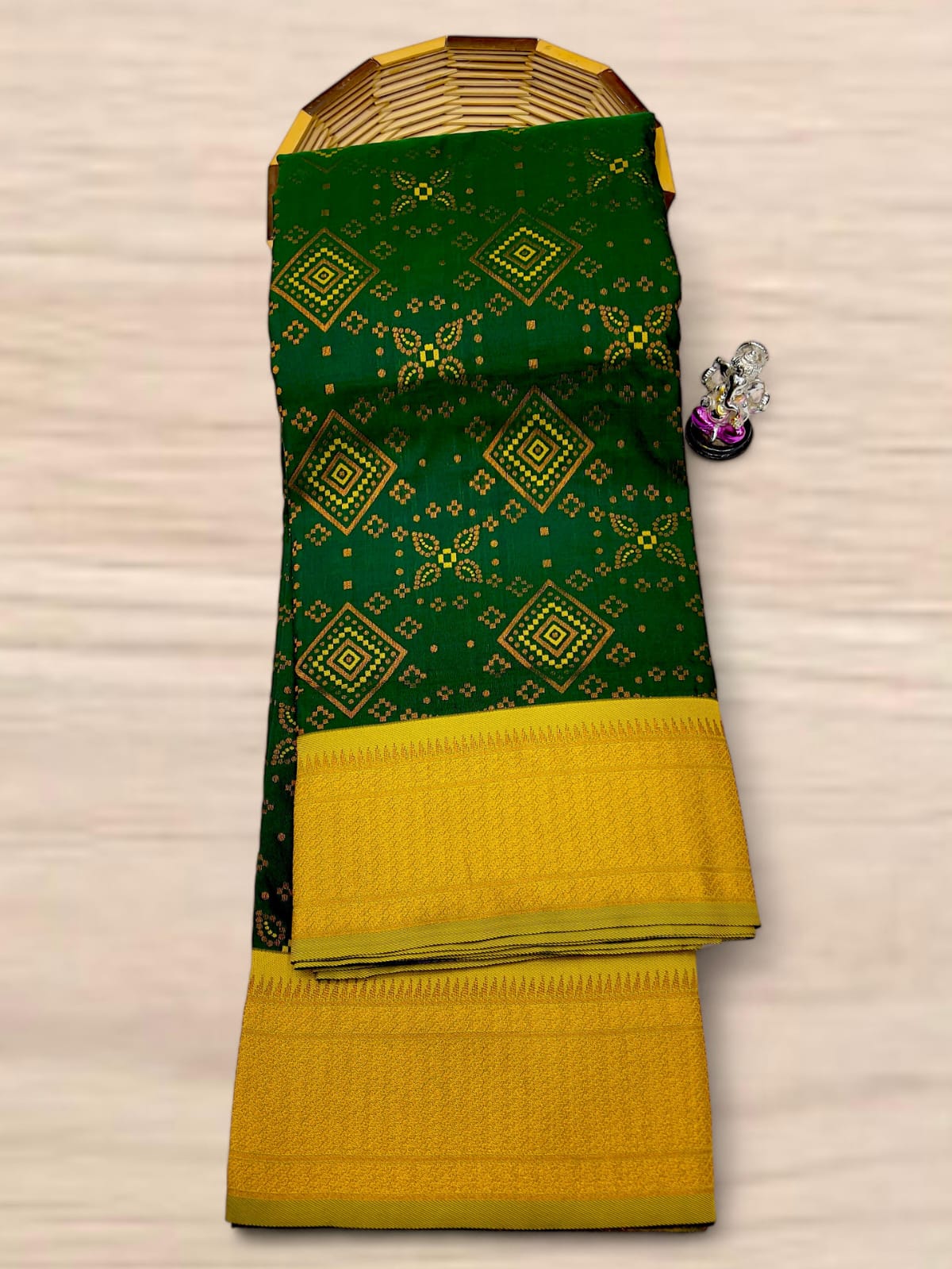 New Bandhani Paithani Saree, #बांधणी पैठणी साडी# - Image 17