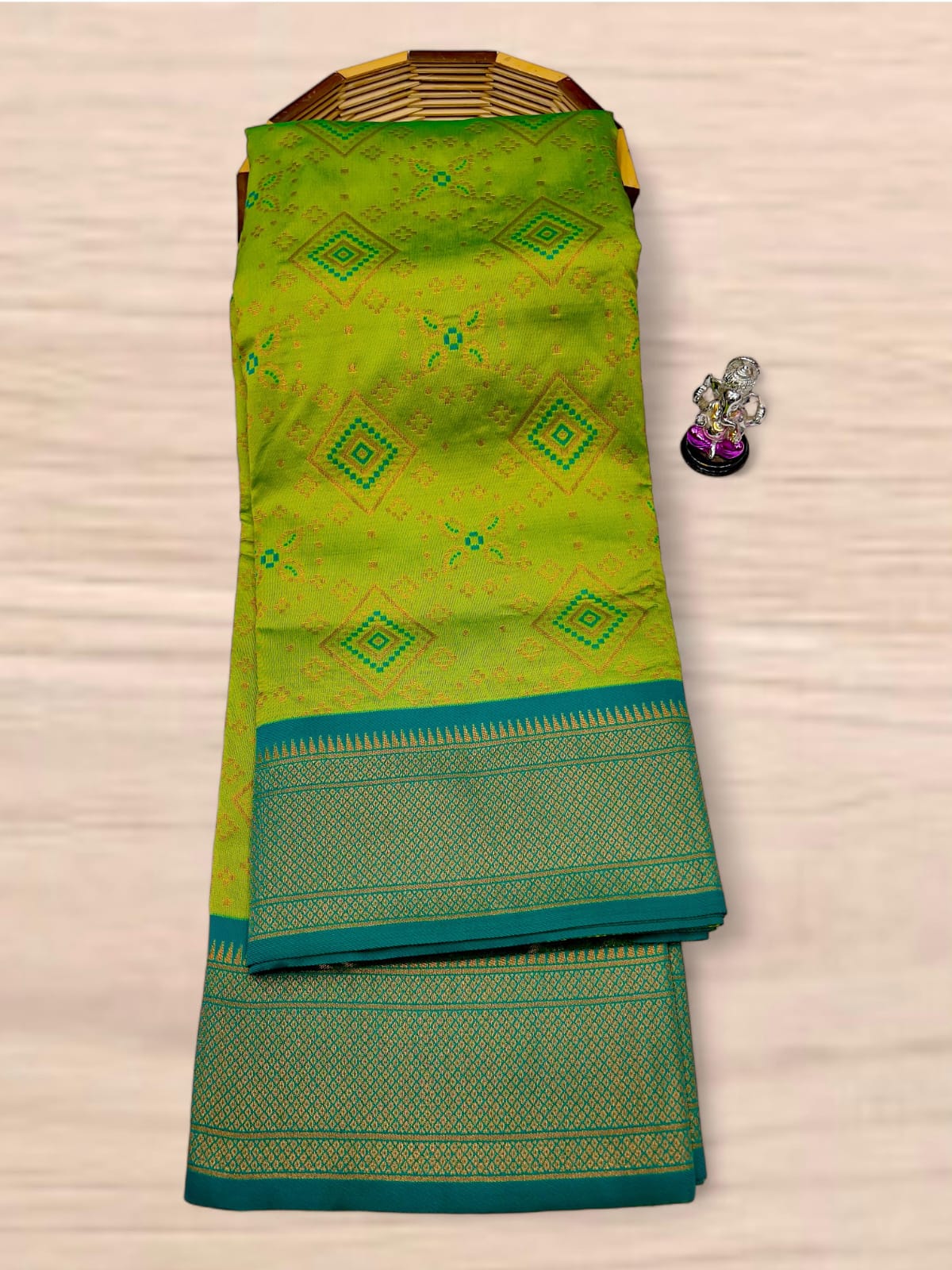 New Bandhani Paithani Saree, #बांधणी पैठणी साडी# - Image 20