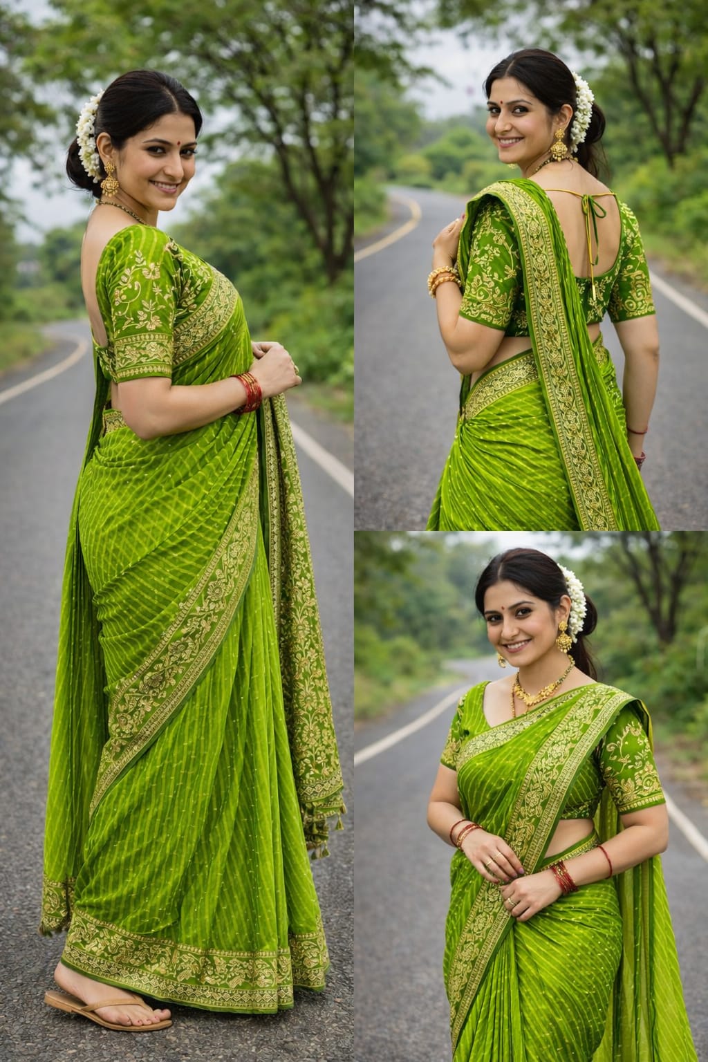 Green Saree- 599/-